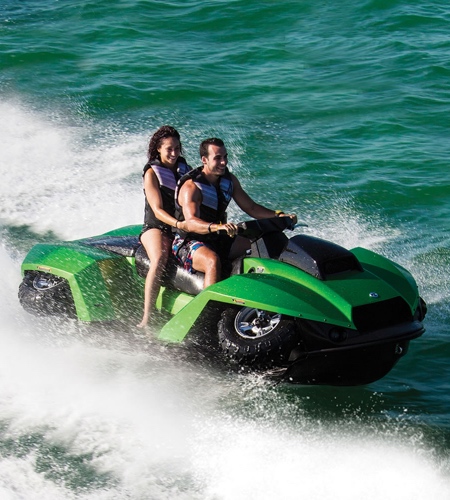 Amphibious ATV