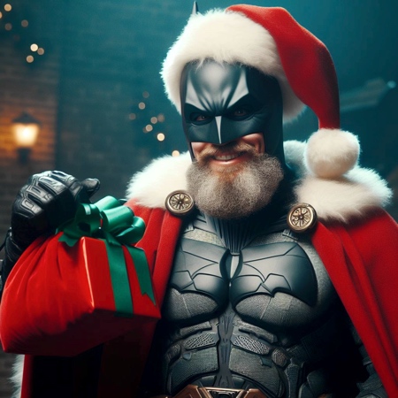 Santa Claus as Batman