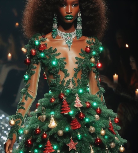 Christmas Tree Inspired Fashion