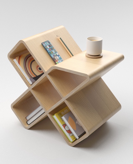 Crossbred Storage Coffee Table by Deniz Aktay