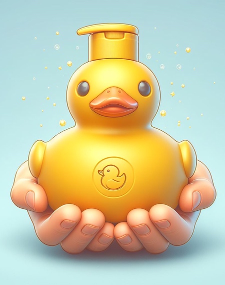 Toxel Rubber Duck Shampoo Bottle