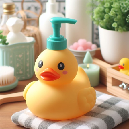 Yellow Rubber Duck Baby Shampoo by Toxel