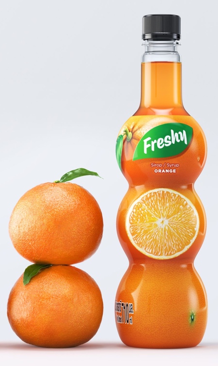 Freshy Fruit Syrup Bottle