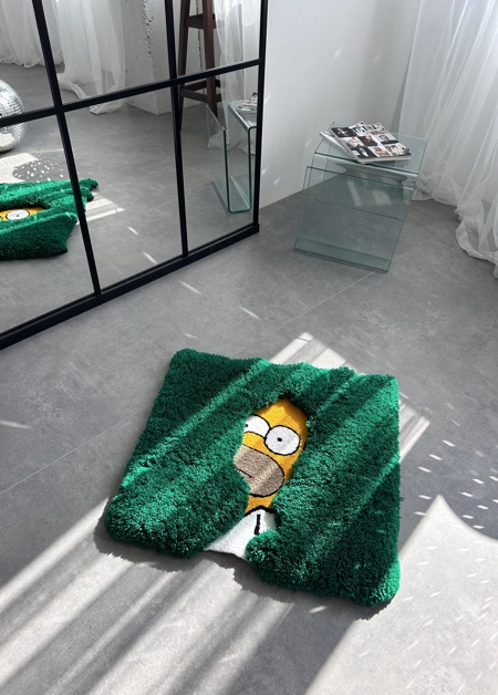 Homer Simpson Backs Into Bushes Rug