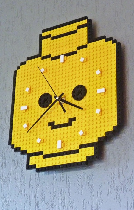 Minifig Head Wall Clock