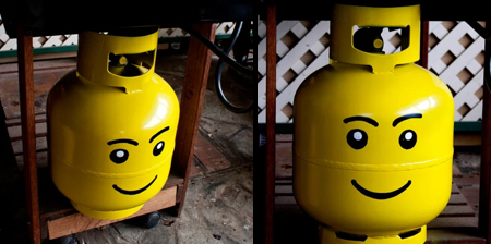 LEGO Head Propane Tank