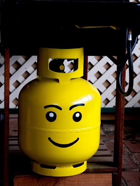 Propane Tank LEGO Head