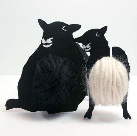 Gwyn Lewis Sheep Wool Yarn Packaging