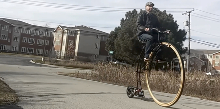 Electric High Wheel Bicycle