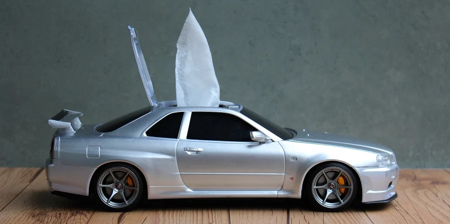 Nissan Sports Car Tissue Box