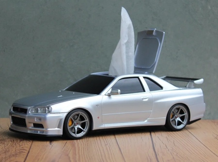 Nissan GT-R Sports Car Tissue Box