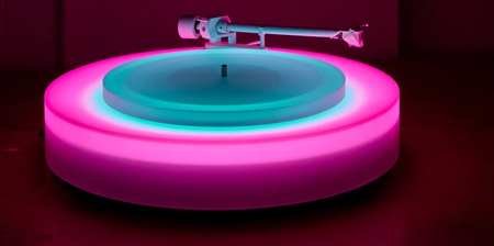 Glowing Turntable by Brian Eno