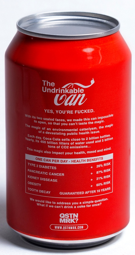 The Undrinkable Coca-Cola Can