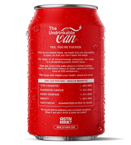 Undrinkable Coca-Cola Can