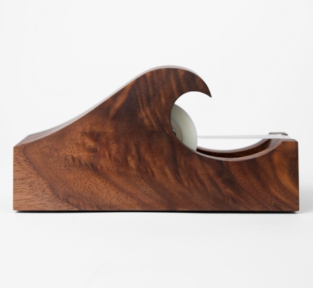 Wooden Wave Tape Dispenser