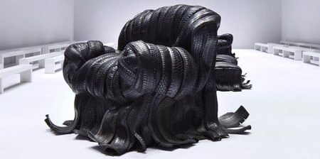 Chair Made of Car Tires