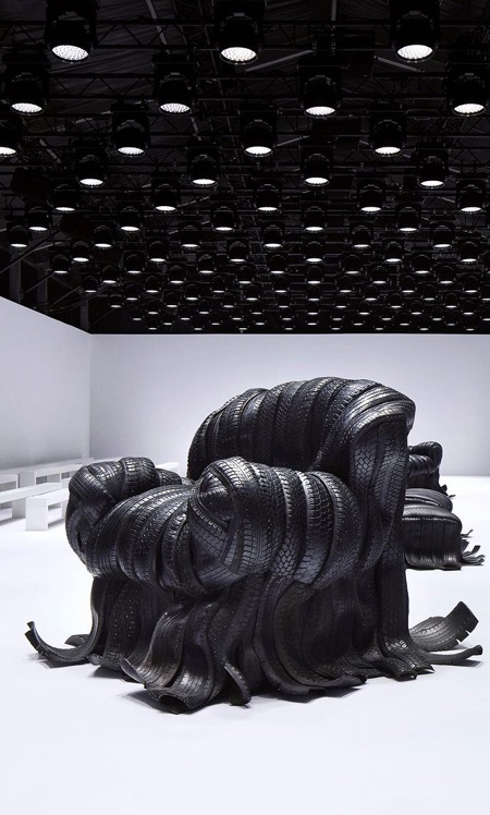 Chair Made of Recycled Tires