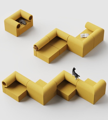 Modular Pet Sofa by SUNRIU Design