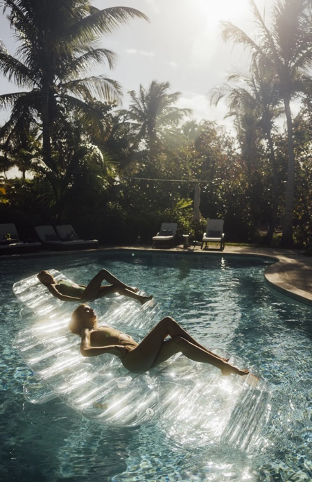 Transparent Chaise Lounge Pool Float