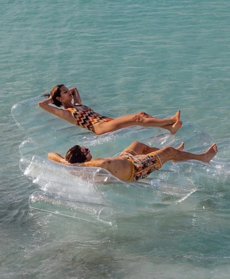 FUNBOY Clear Chaise Lounger