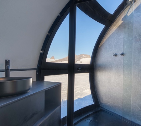 White Desert Sleeping Pods in Antarctica