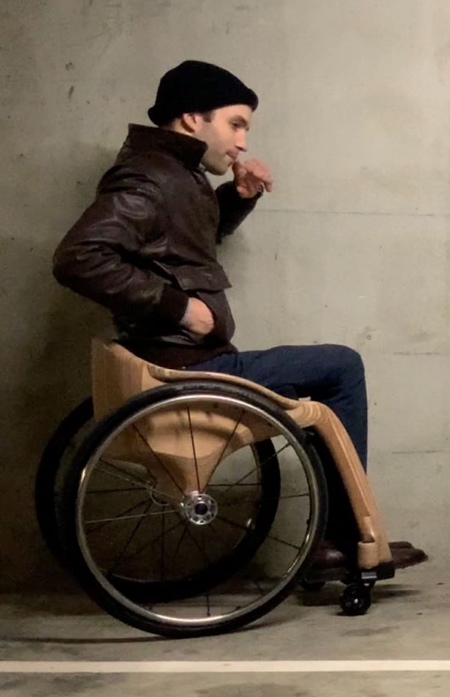 Paul de Livron Wooden Wheelchair