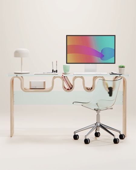 Aalto Desk by Bored Eye