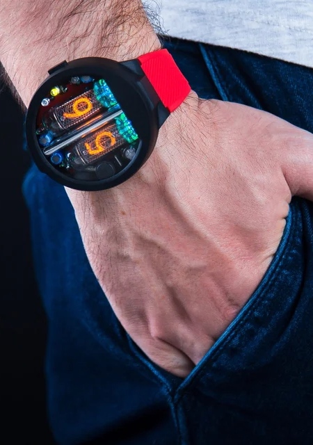 Nixie Tube Wristwatch