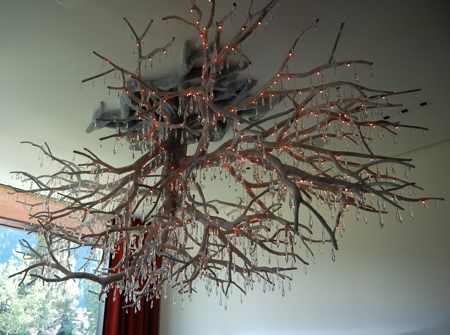 Upside Down Tree Chandelier