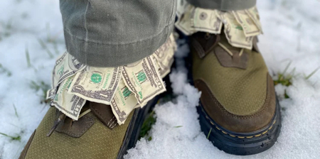Sticking Out Money Pants