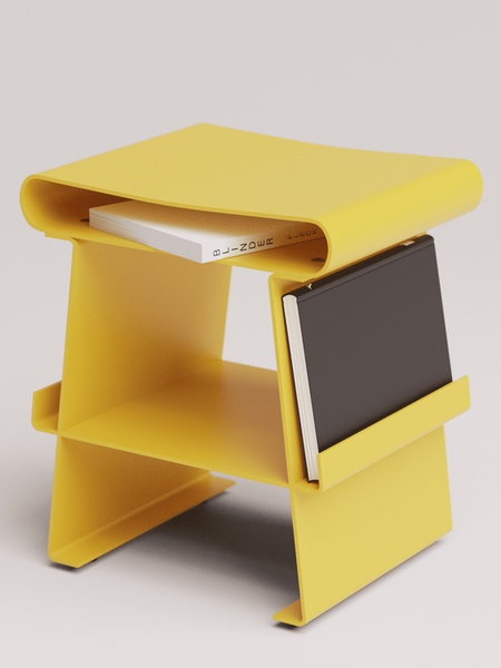 Stool with Bookshelves