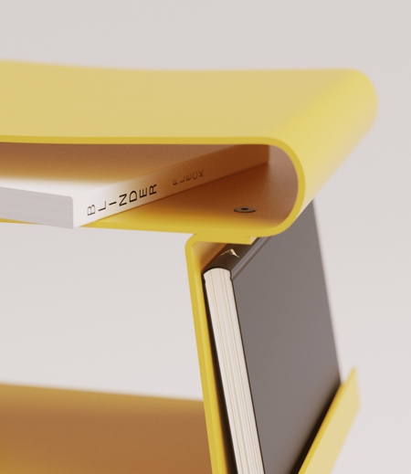 Stool with Shelves