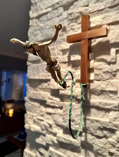 Bungee Jumping Jesus Cross