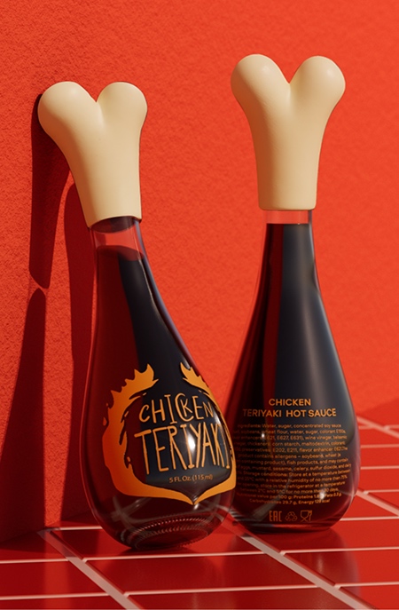 Takhmina Oripova Chicken Drumstick Sauce Packaging
