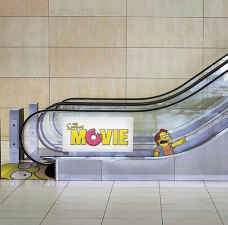 The Simpsons Movie Escalator