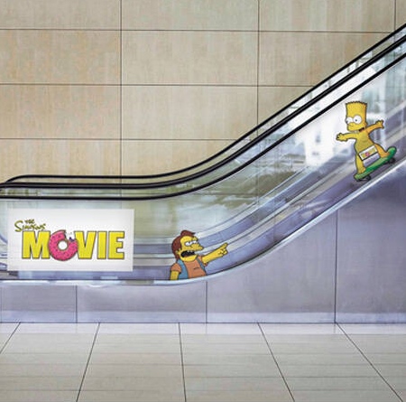 Simpsons Movie Escalator