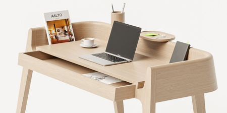 Pessoa Desk by Teixeira Design Studio