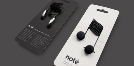 Note Earphones Packaging