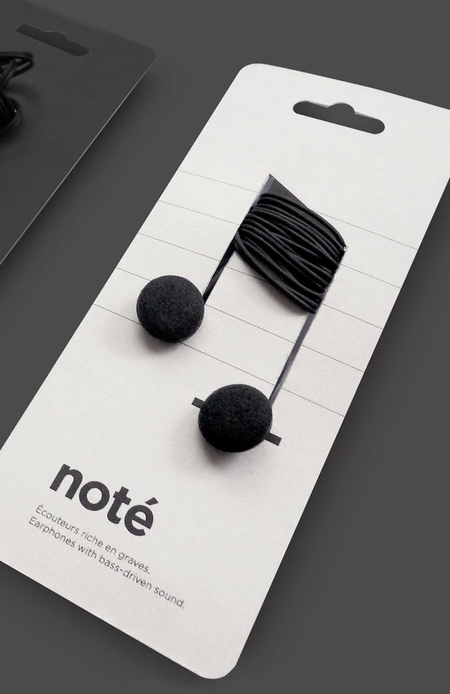 Note Earbuds Packaging