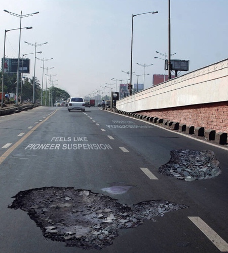 Realistic Pothole Stickers