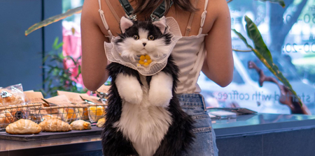Realistic Cat Backpack