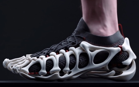 3D-Printed Skeletal Sneakers