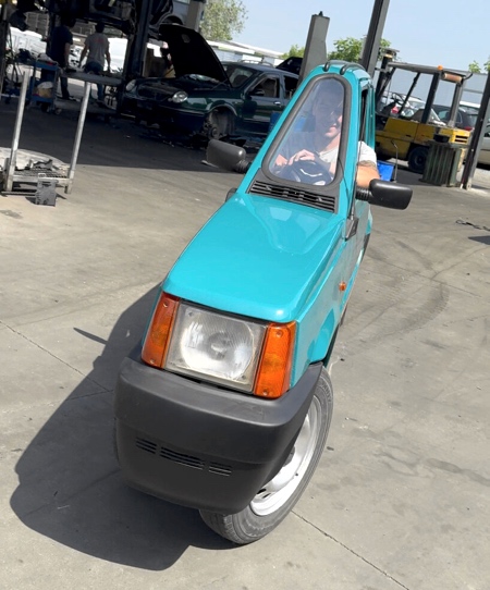 World’s Thinnest Fiat Panda Car