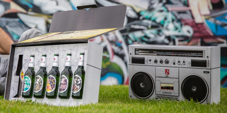 Beck's Beer Boombox Packaging