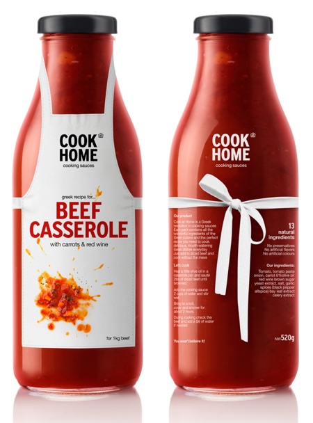 Cook at Home Apron Packaging