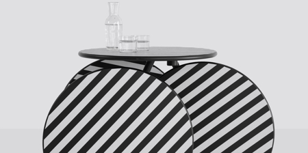 Table Made of Four Circles