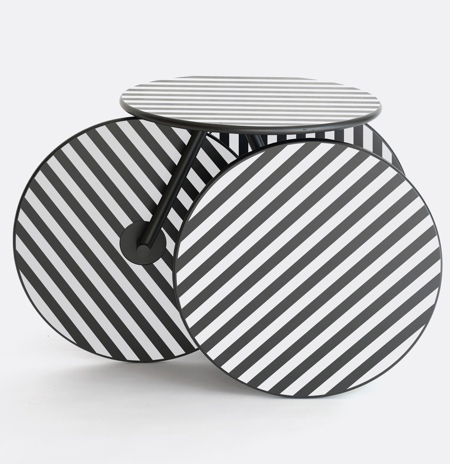 Rolly Table Made of Four Circles