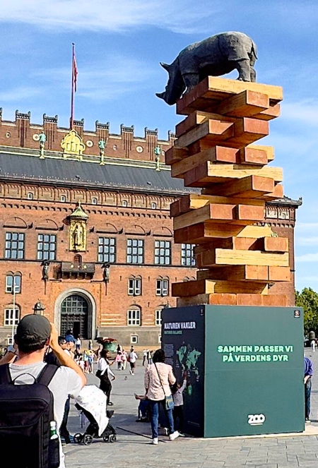 Giant Jenga Copenhagen Zoo