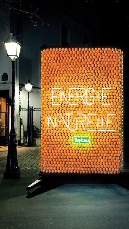 Billboard Powered by Oranges