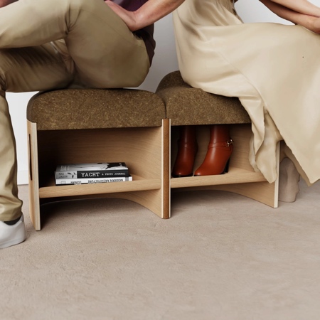 Shoe Storage Bench by Ricardo Sa